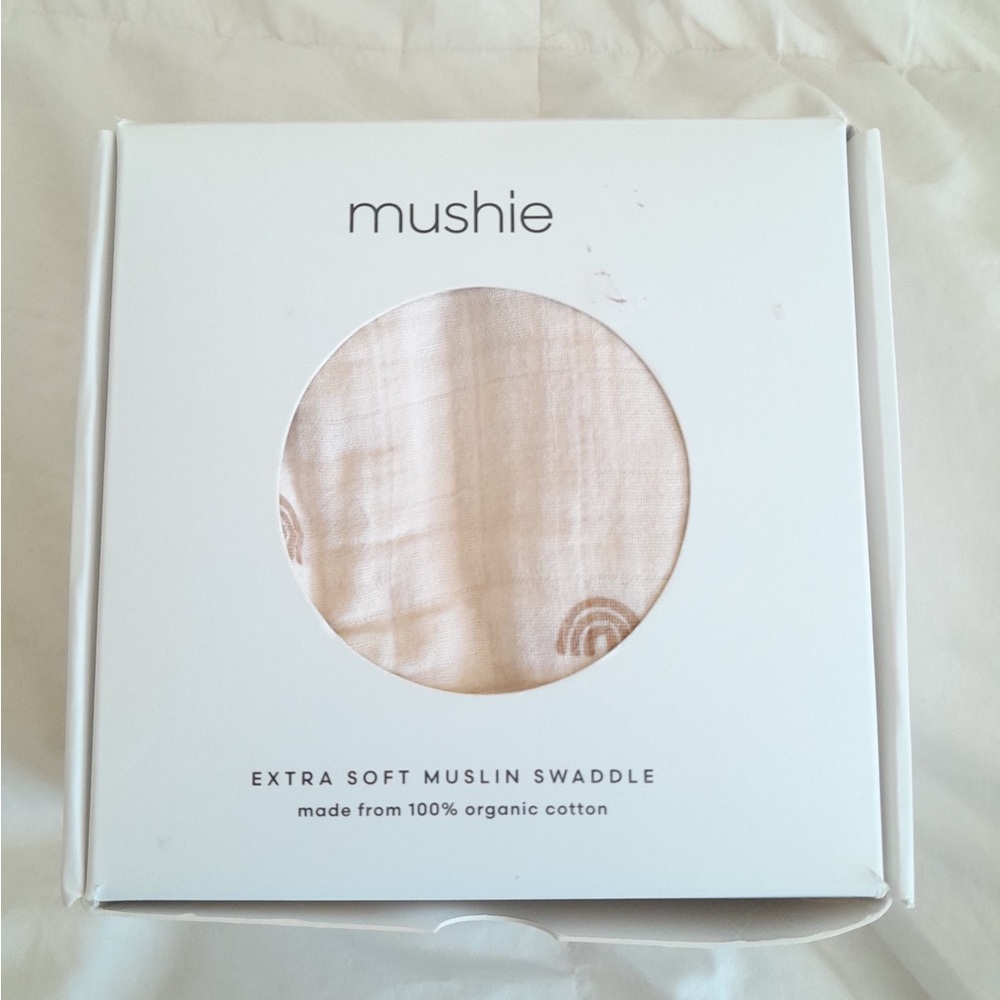 Mushie Organic Muslin Swaddle